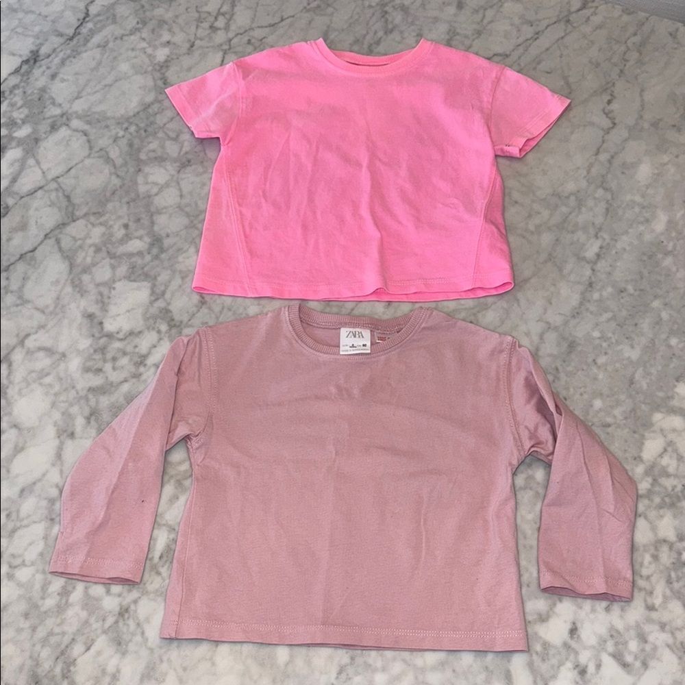 Zara Kids Pink Tops Bundle of 2 - 2Y